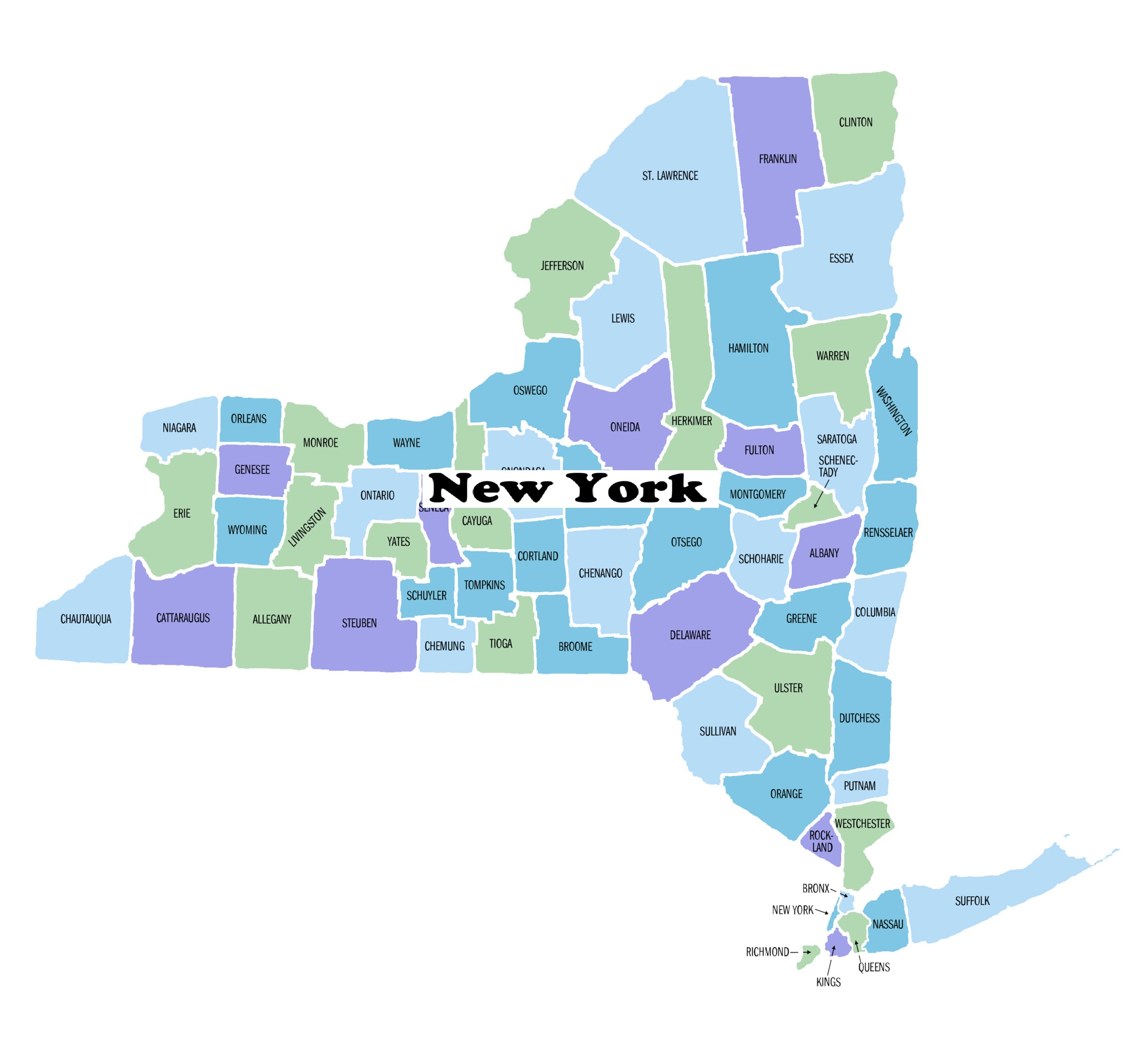 New York map 2