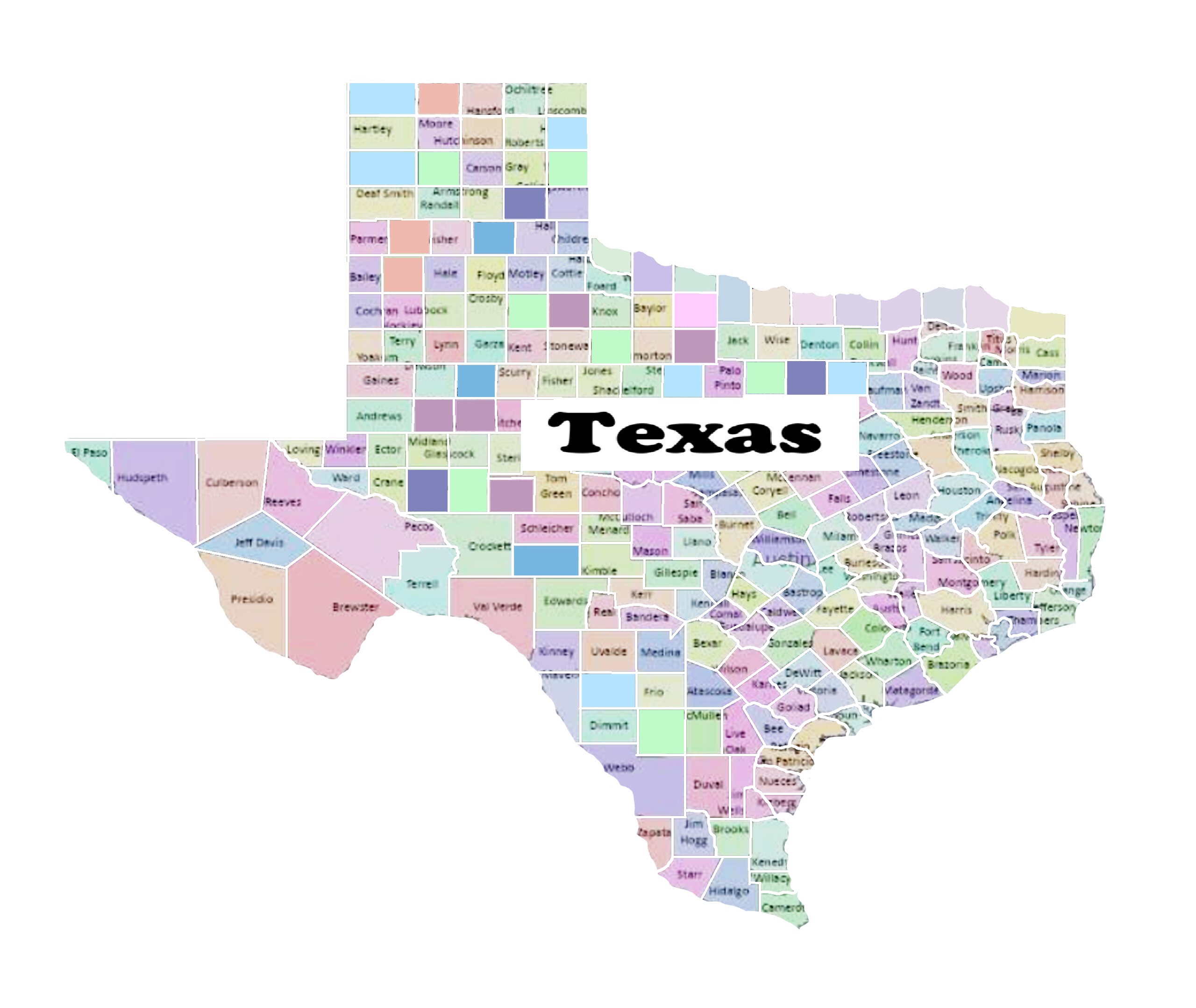 Texas map 3