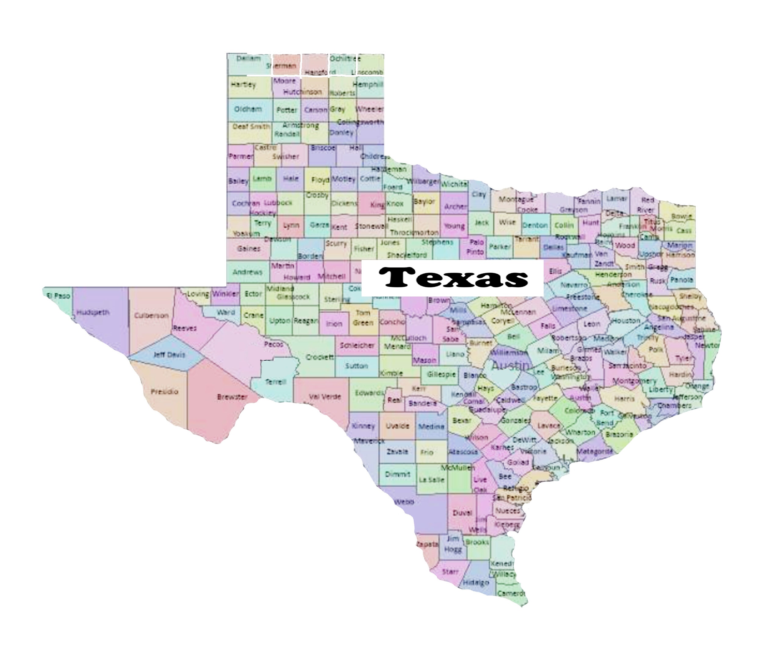 Texas map